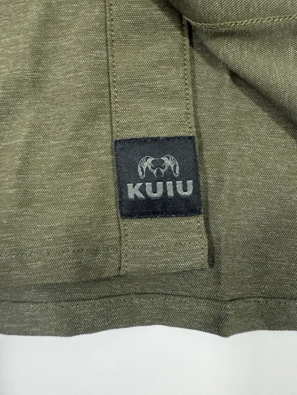 Kuiu Mens Shirt Performance Stretch Sz Large Outdoor Button Short Sleeve Green